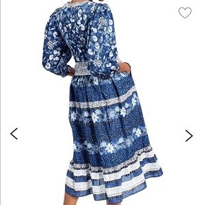 I.N.C Blue Floral & Paisley Nap Dress